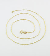 1.2 mm 18k Gold-Plated Sterling Silver Cable Chain